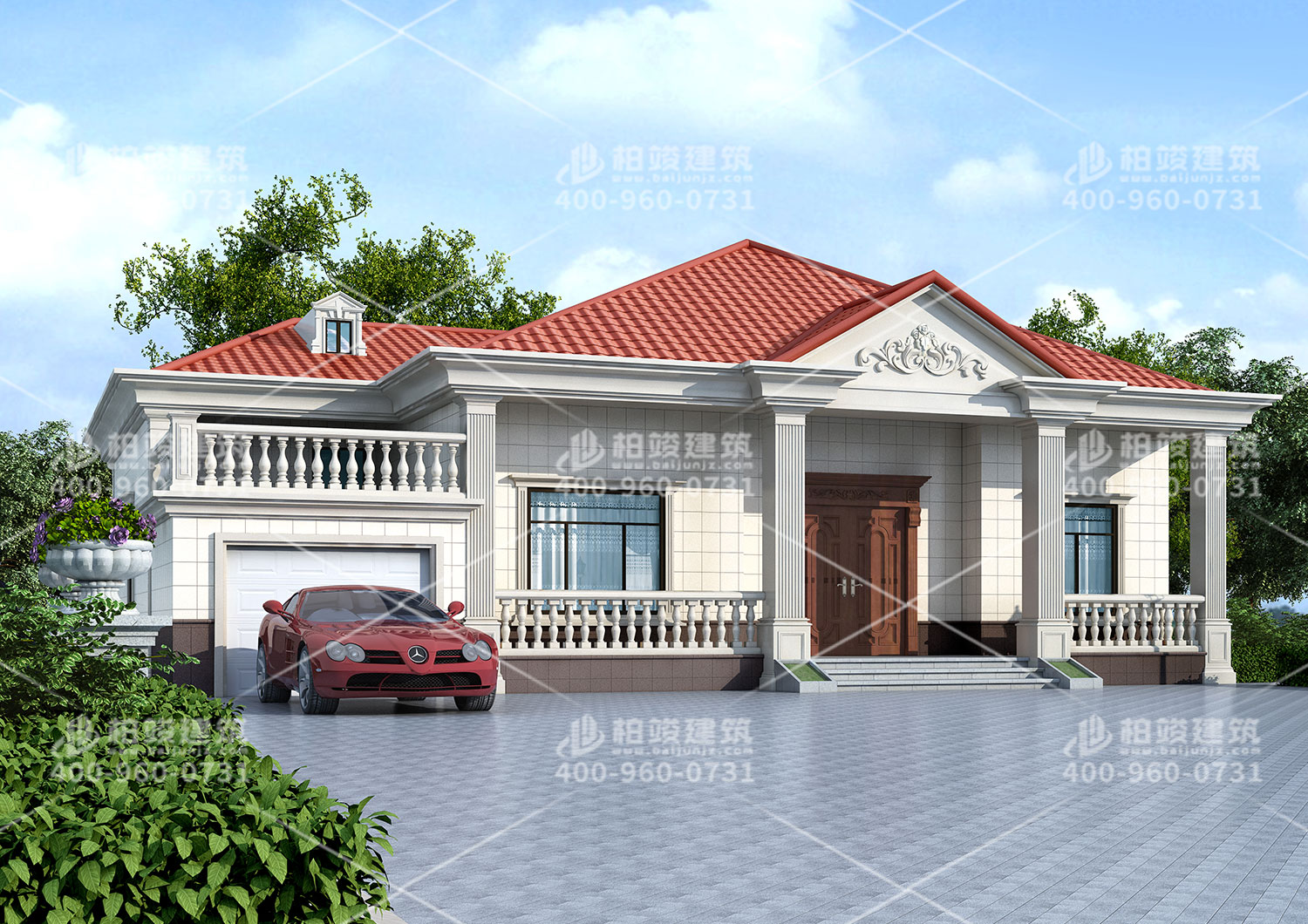 衡陽王總定制歐式一層自建房，小小房子，大設計。