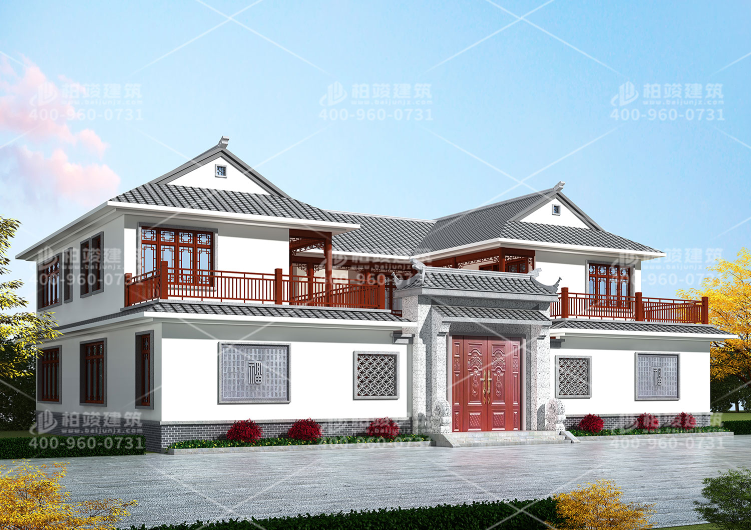 安鄉(xiāng)梅總定制四合院別墅設計圖。