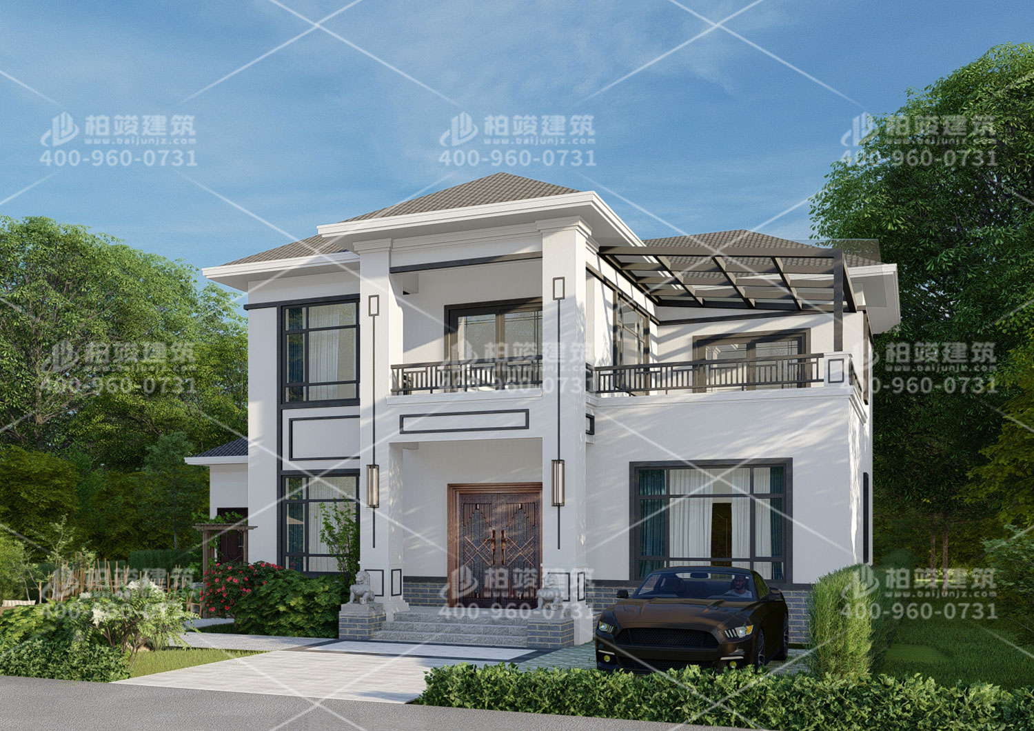 新農(nóng)村別墅設(shè)計圖一層，歐式風(fēng)格。