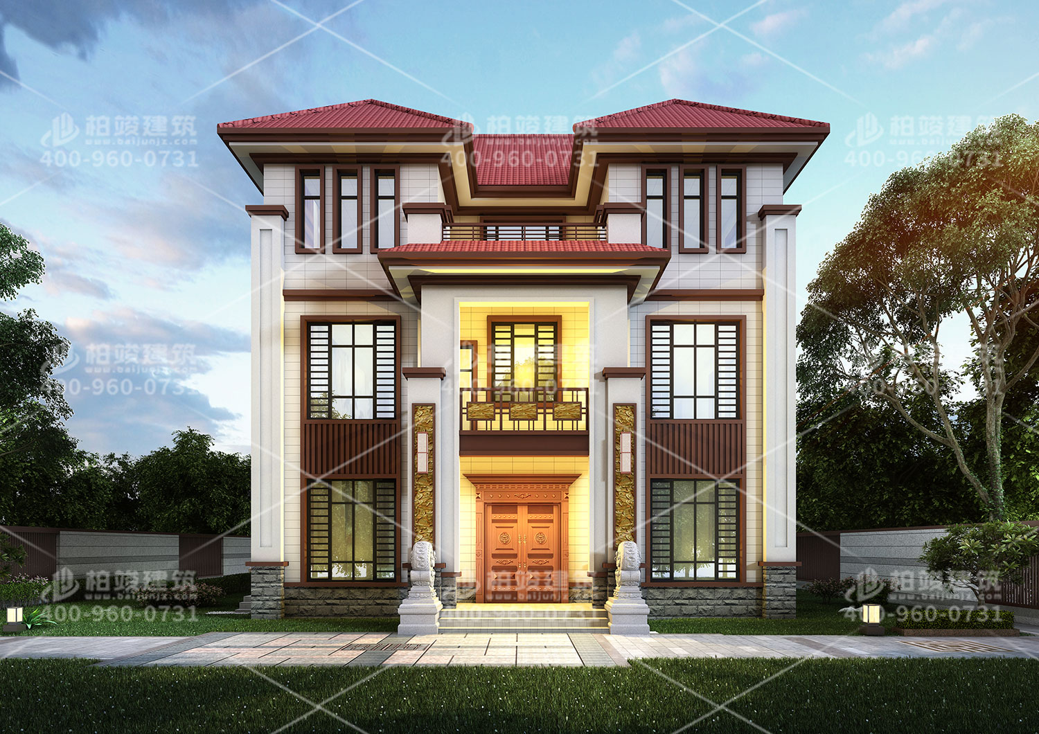 農(nóng)村房屋設(shè)計(jì)效果圖大全，樸實(shí)自建房。