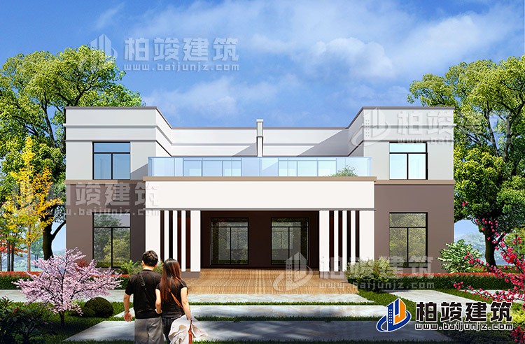 二層簡潔現(xiàn)代雙拼農(nóng)村自建別墅設(shè)計圖 施工圖紙全套BZ249-現(xiàn)代風格