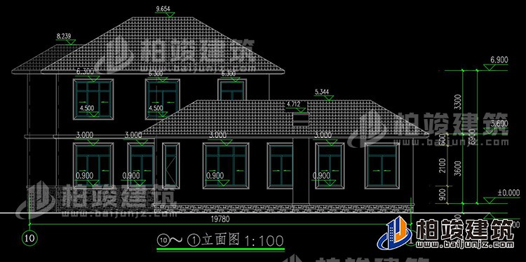 二層簡(jiǎn)歐農(nóng)村別墅帶雙車庫施工效果圖紙全套 造價(jià)30萬BZ263-簡(jiǎn)歐風(fēng)格