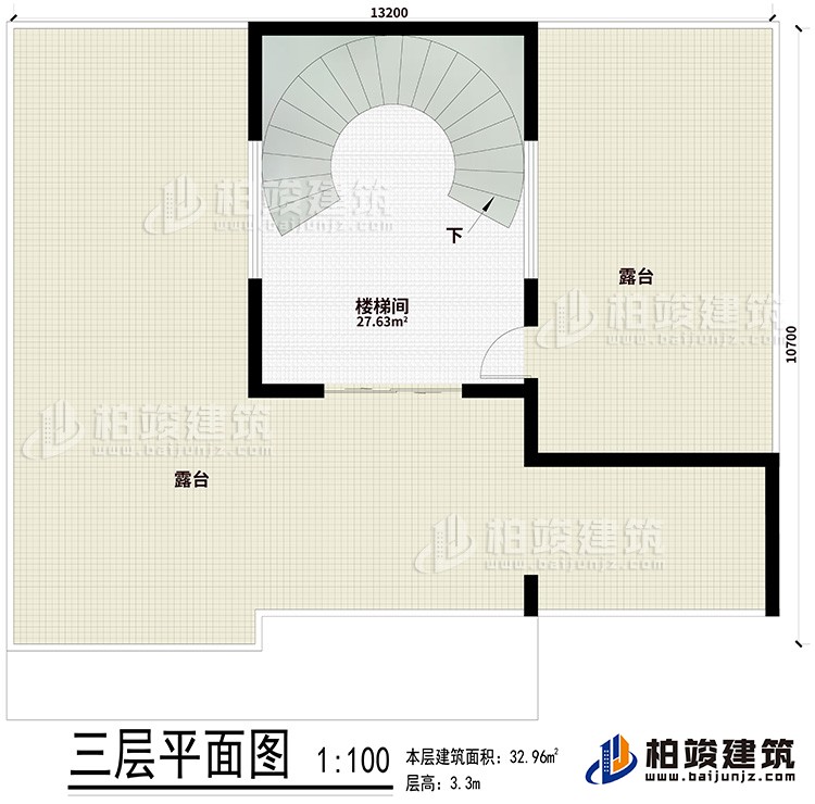 樓頂：樓梯間、2露臺