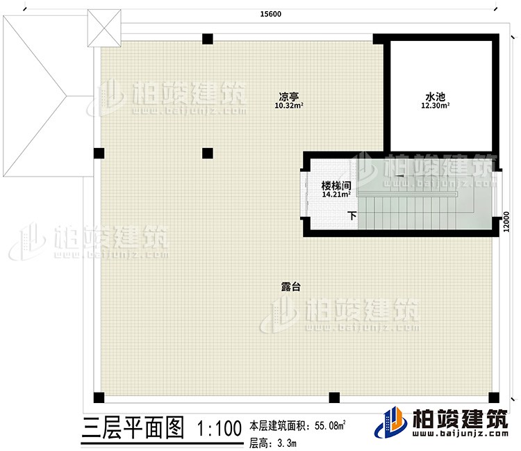 其他：樓梯間、露臺(tái)、涼亭、水池