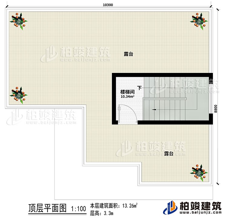 頂樓：樓梯間、2露臺